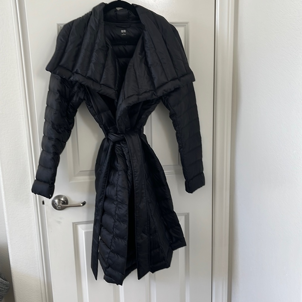 Uniqlo heat tech wide collar jacket